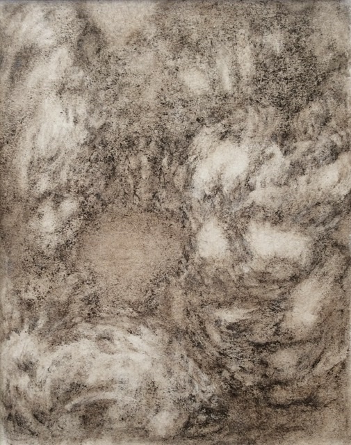 Paysage. Fusain sur papier. 26 x 20 cm